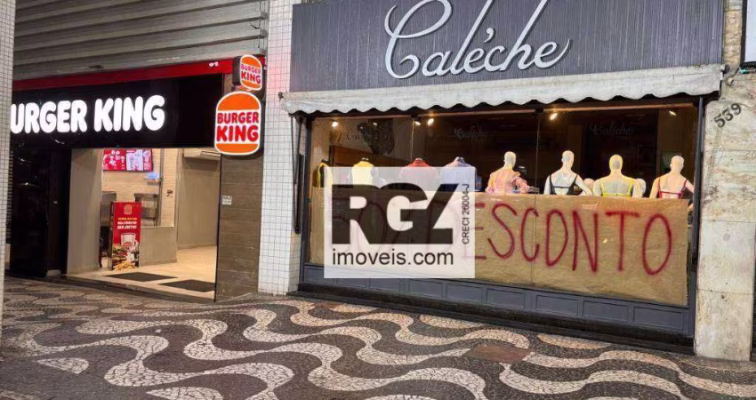 Loja para alugar, 130 m² por R$ 35.000,00/mês - Gonzaga - Santos/SP