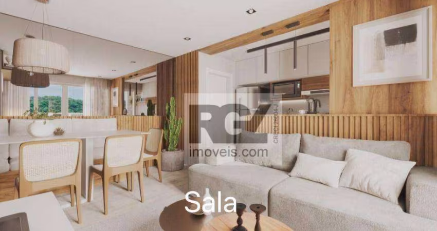 Apartamento com 2 dormitórios à venda, 55 m² por R$ 465.000,00 - Marapé - Santos/SP