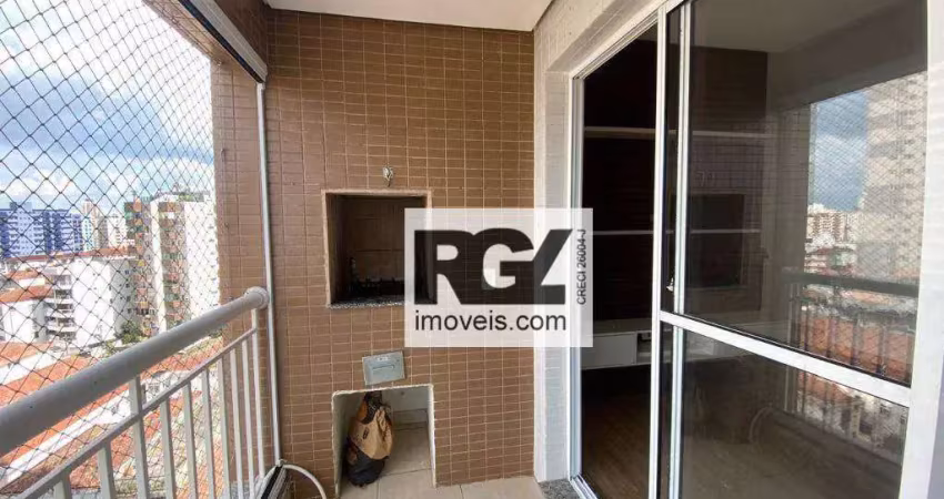 Apartamento com 2 dormitórios à venda, 65 m² por R$ 570.000,00 - Estuário - Santos/SP