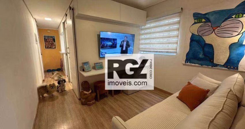 Apartamento com 1 dormitório à venda, 47 m² por R$ 405.000,00 - Ponta da Praia - Santos/SP