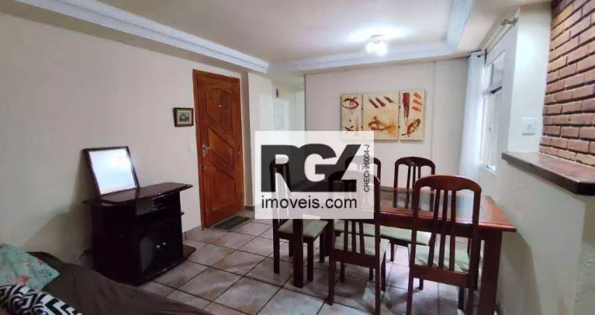 Apartamento com 2 dormitórios à venda, 56 m² por r$ 458.000,00 - josé menino - santos/sp