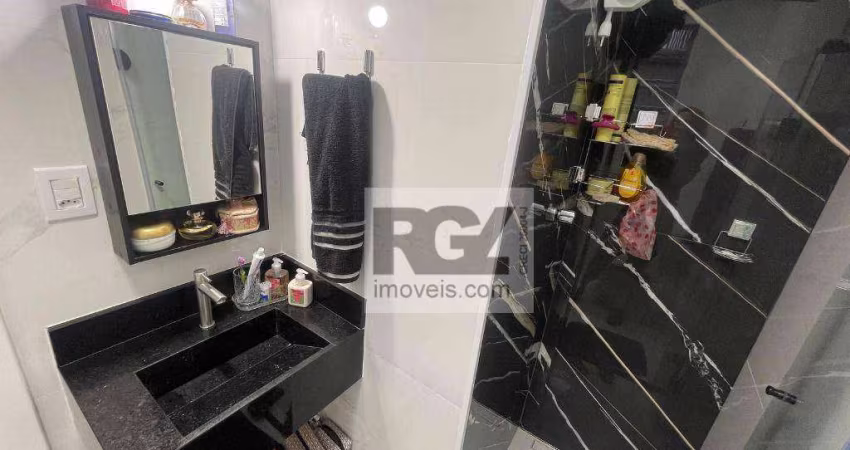 Apartamento com 1 dormitório à venda, 52 m² por R$ 480.000 - Aparecida - Santos/SP