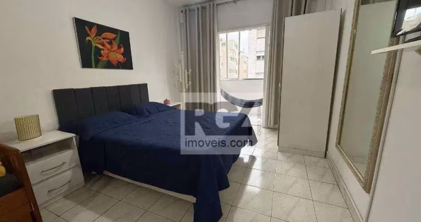 Apartamento com 1 dormitório para alugar, 59 m² por R$ 3.000,00/mês - Ponta da Praia - Santos/SP