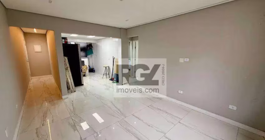 Apartamento com 2 dormitórios à venda, 75 m² por r$ 640.000,00 - gonzaga - santos/sp
