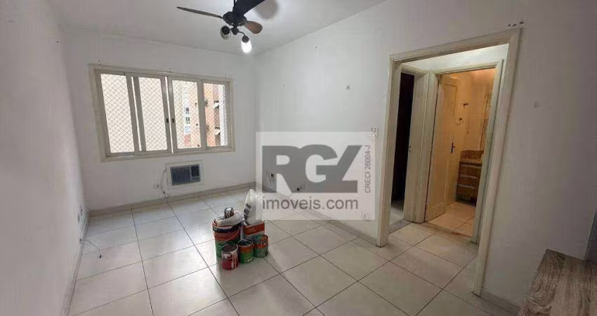 Apartamento com 1 dormitório para alugar, 50 m² por R$ 3.000,02/mês - Aparecida - Santos/SP