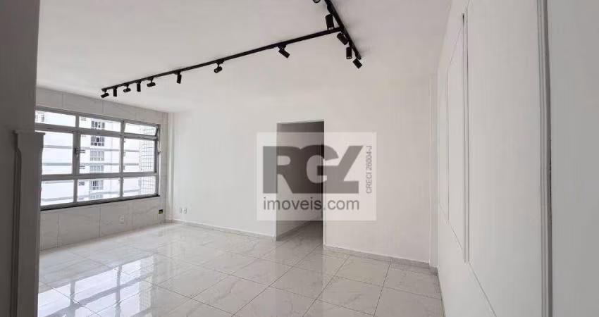 Apartamento com 2 dormitórios para alugar, 109 m² por R$ 4.500,00/ano - Marapé - Santos/SP