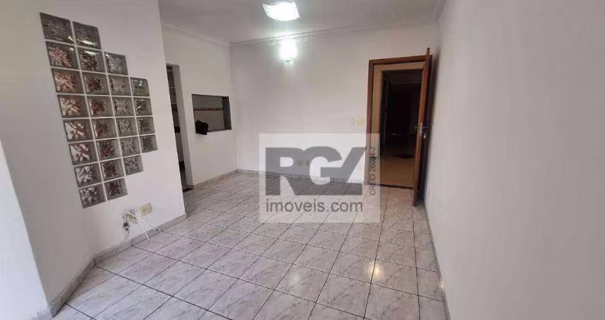 Apartamento com 1 dormitório para alugar, 65 m² por R$ 2.980,02/mês - Boqueirão - Santos/SP