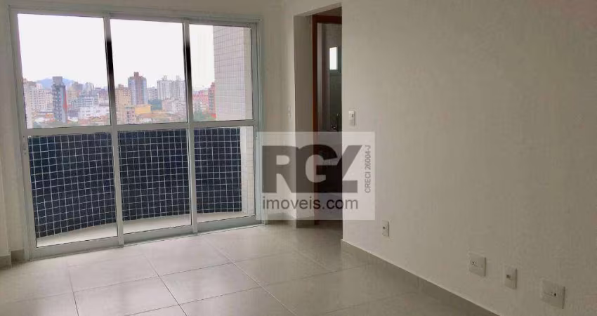 Apartamento com 1 dormitório para alugar, 57 m² por R$ 3.600,02/mês - Ponta da Praia - Santos/SP