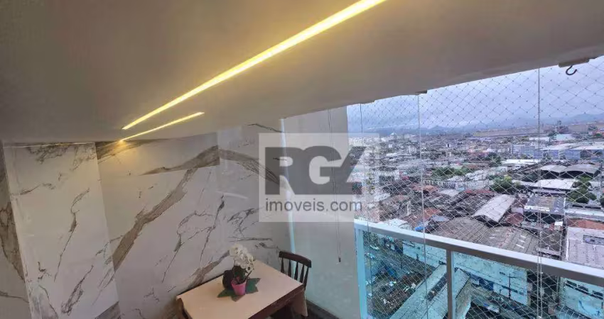 Apartamento com 2 dormitórios à venda, 59 m² por r$ 552.000,00 - vila matias - santos/sp