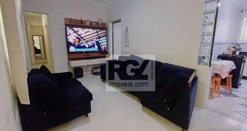 Apartamento com 3 dormitórios à venda, 76 m² por r$ 445.000,00 - vila belmiro - santos/sp