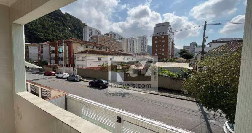 Apartamento com 3 dormitórios à venda, 87 m² por r$ 410.000,00 - marapé - santos/sp