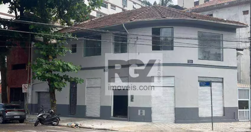 Loja para alugar, 90 m² por r$ 5.500,00/mês - estuário - santos/sp