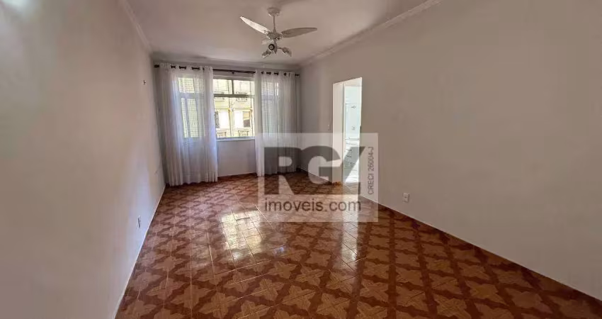 Apartamento com 2 dormitórios quadra do mar à venda, 100 m² por r$ 720.000 - aparecida - santos/sp