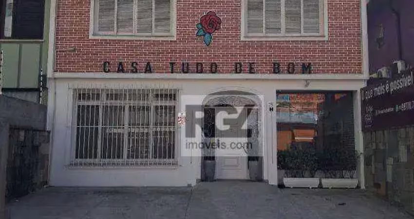 Casa com 4 dormitórios para alugar, 200 m² por r$ 15.670,00/mês - gonzaga - santos/sp