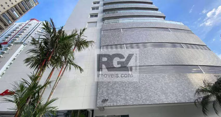 Apartamento com 2 dormitórios à venda, 106 m² por r$ 1.449.000,00 - boqueirão - santos/sp