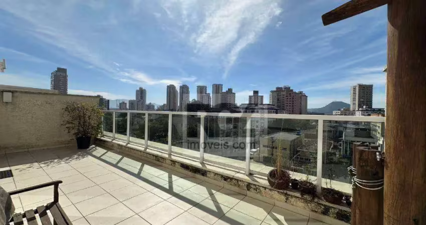 Apartamento garden com 1 dormitório para alugar, 50 m² por r$ 4.974,00/mês - ponta da praia - santos/sp