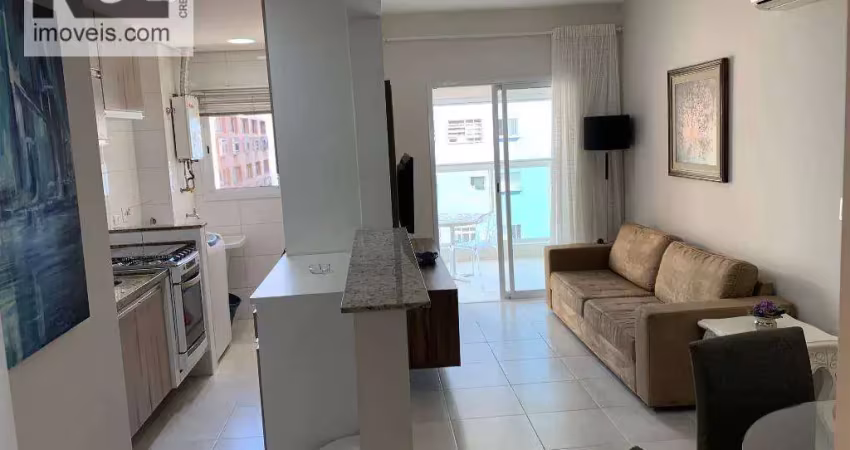 Apartamento com 1 dormitório para alugar, 52 m² por r$ 5.000,00/mês - gonzaga - santos/sp