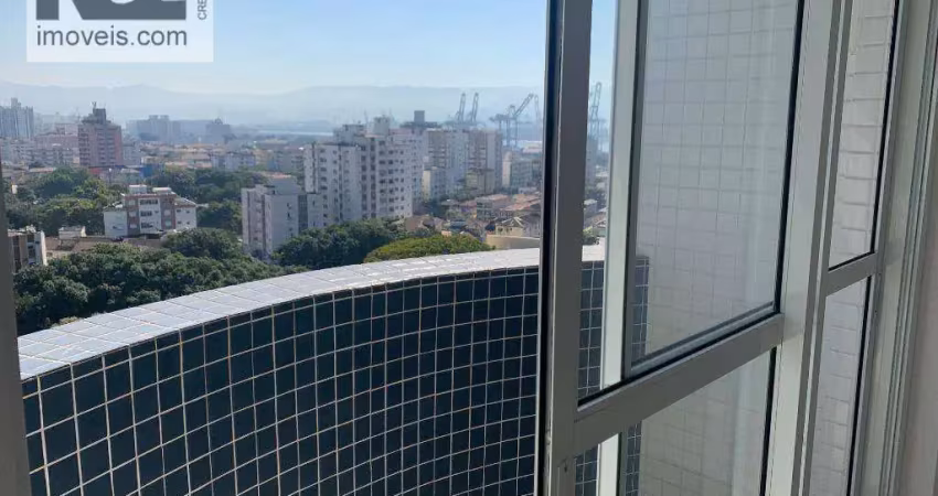 Apartamento com 1 dormitório para alugar, 57 m² por r$ 3.600,00/mês - ponta da praia - santos/sp