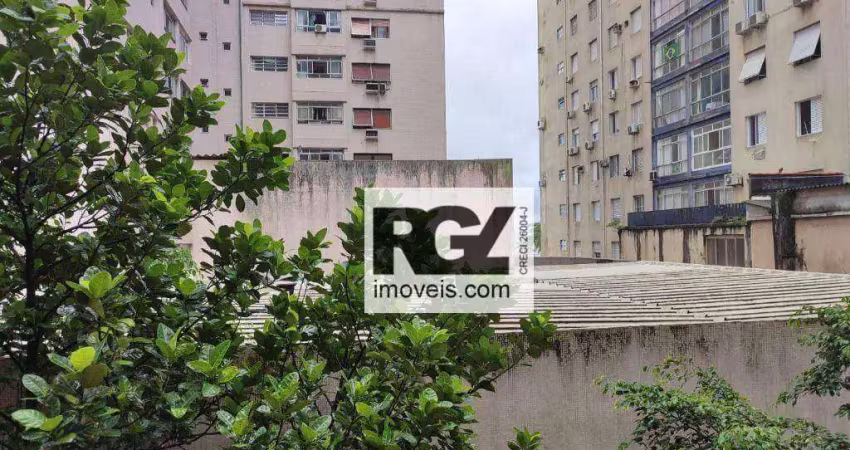 Apartamento com 1 dormitório à venda, 38 m² por r$ 335.000,00 - boqueirão - santos/sp