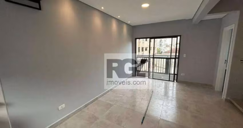 Village com 2 dormitórios para alugar, 116 m² por r$ 5.000,00/mês - marapé - santos/sp