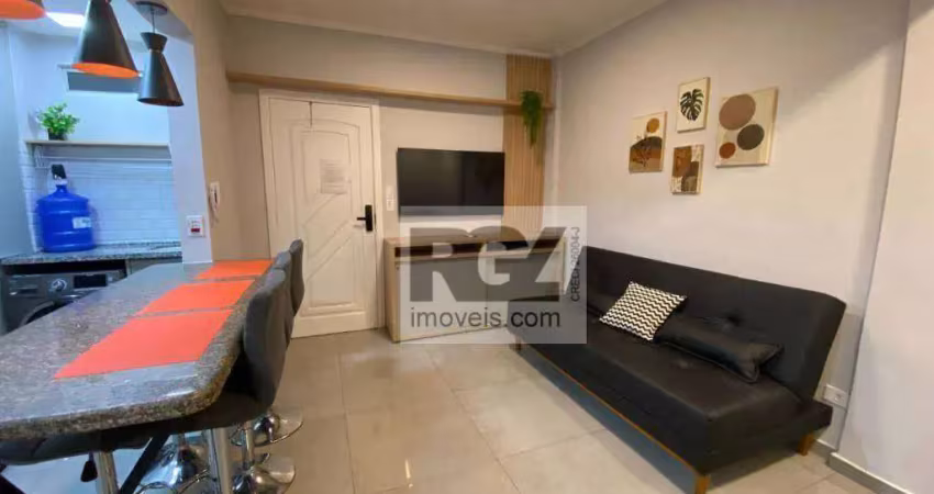 Apartamento à venda, 44 m² por r$ 570.000,00 - aparecida - santos/sp