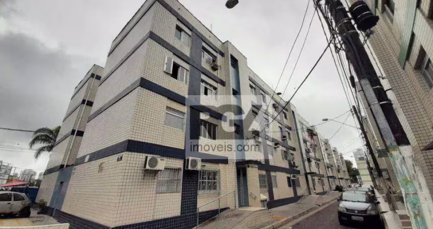 Apartamento com 3 dormitórios à venda, 60 m² por r$ 370.000,00 - aparecida - santos/sp
