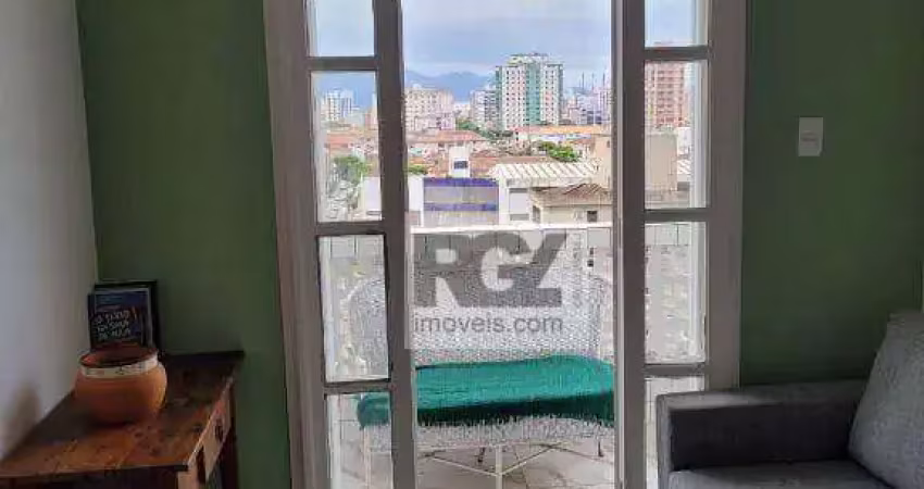 Apartamento com 1 dormitório à venda, 47 m² por r$ 360.000,00 - boqueirão - santos/sp