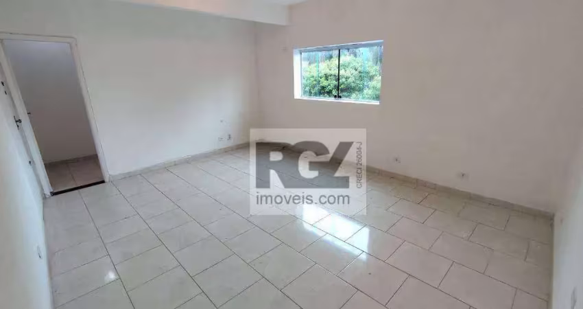 Sala para alugar, 30 m² por r$ 1.400,00/mês - embaré - santos/sp