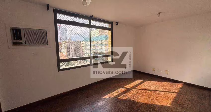 Apartamento com 3 dormitórios à venda, 98 m² por r$ 640.000,00 - boqueirão - santos/sp
