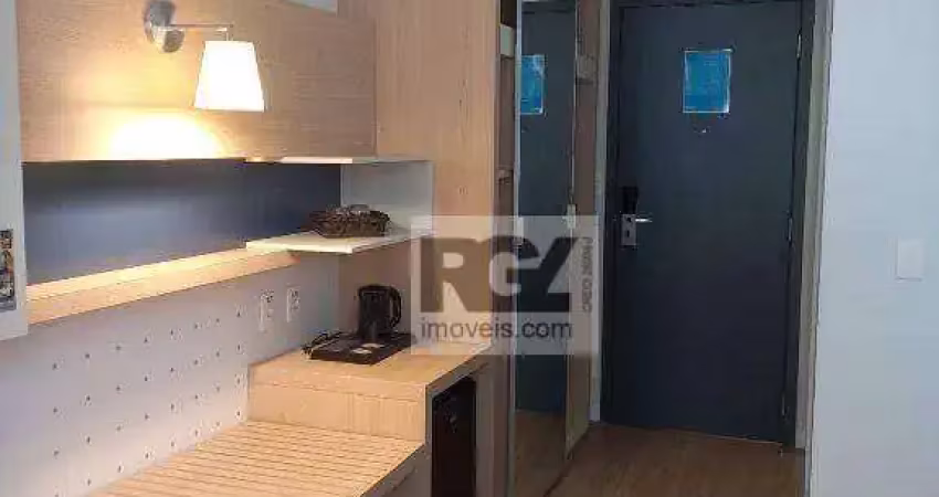 Apartamento com 1 dormitório à venda, 25 m² por r$ 350.000,00 - gonzaga - santos/sp