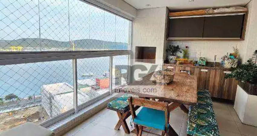Apartamento com 3 dormitórios à venda, 132 m² por r$ 1.700.000,00 - ponta da praia - santos/sp