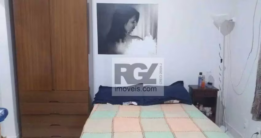 Kitnet com 1 dormitório à venda, 27 m² por r$ 265.000,00 - embaré - santos/sp