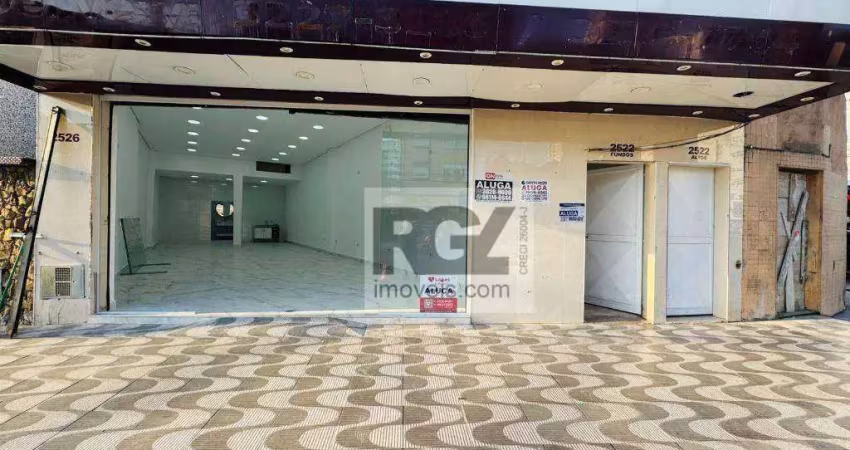 Loja para alugar, 100 m² por r$ 12.000,00/mês - ponta da praia - santos/sp