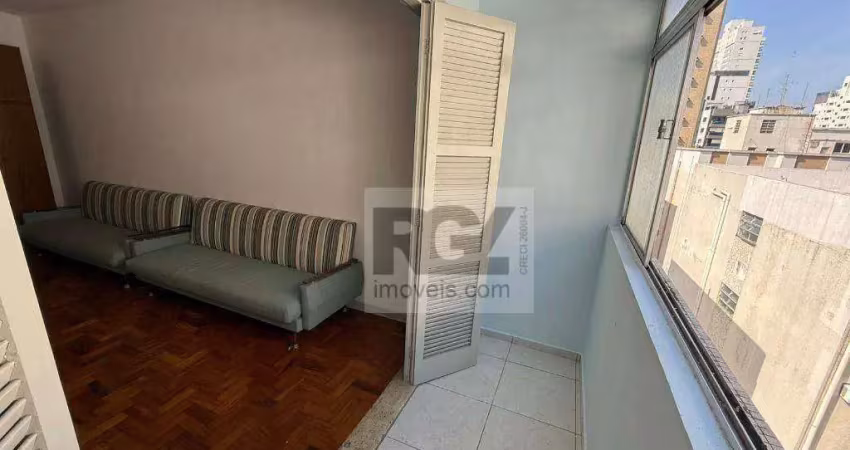 Apartamento sala living para venda na ponta da praia em santos