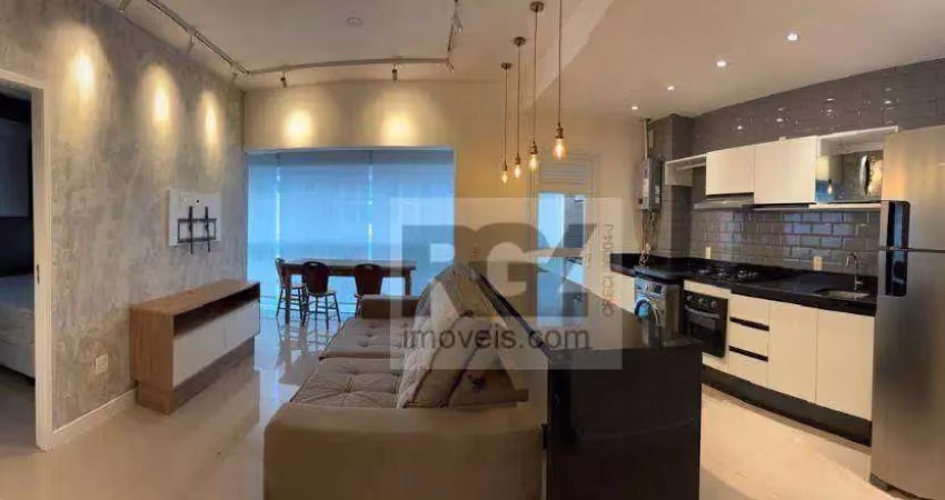 Apartamento com 2 quartos para locação, gonzaga, santos-sp