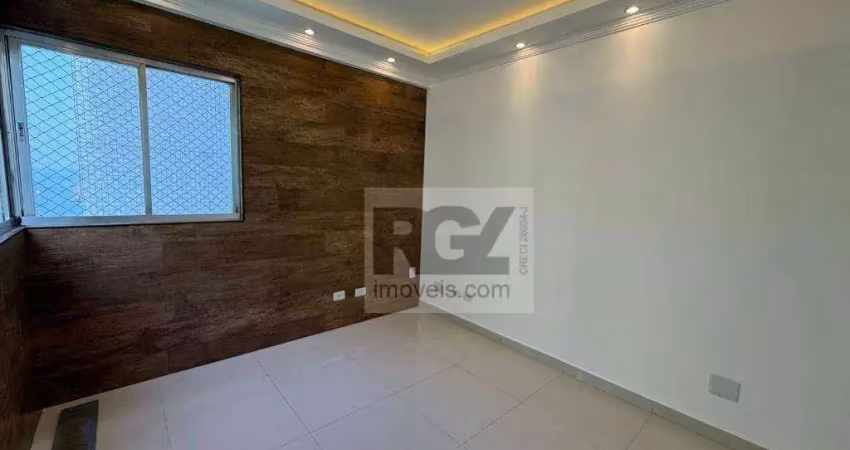 Apartamento com 1 dormitório à venda, 50 m² por r$ 420.000,00 - aparecida - santos/sp