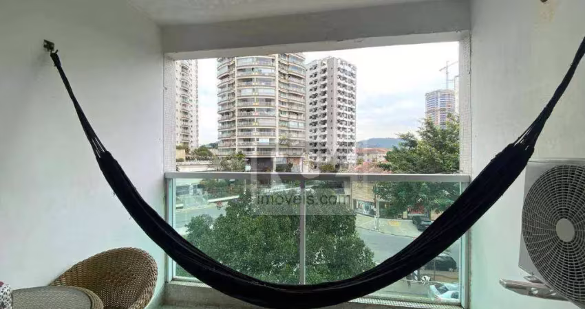 Apartamento com 3 quartos à venda, 140 m² por r$ 820.000 - ponta da praia - santos/sp