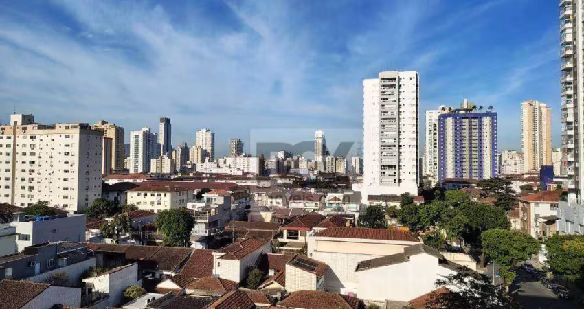 Apartamento com 1 quarto à venda, 44 m² por r$ 435.000 - embaré - santos/sp