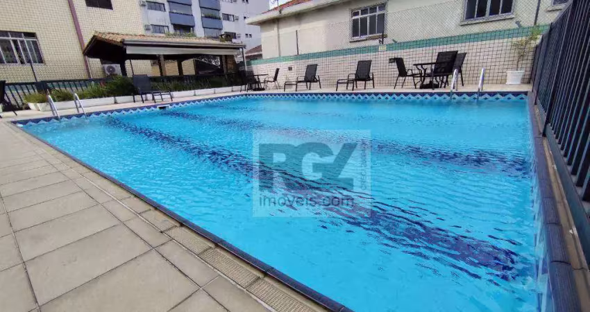 Apartamento com 3 dormitórios à venda, 150 m² por r$ 1.100.000,00 - embaré - santos/sp