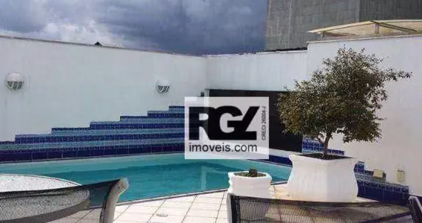 Cobertura com 4 quartos à venda, 367 m² por r$ 2.980.000 - ponta da praia - santos/sp