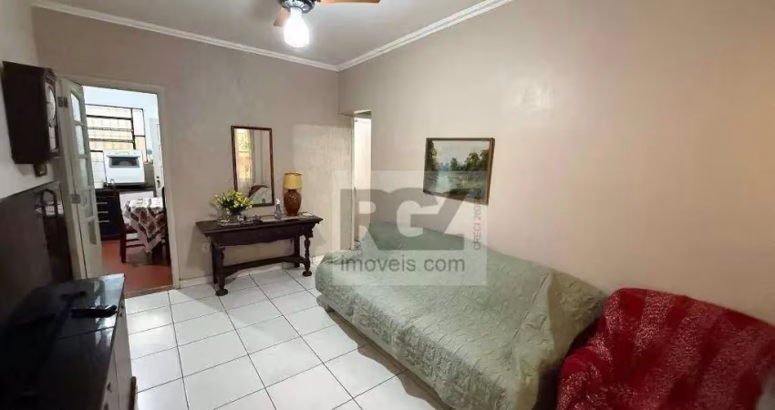 Apartamento térreo com 2 dormitórios à venda, 60 m² por r$ 319.000 - boqueirão - santos/sp