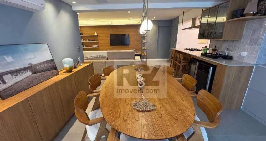 Apartamento com 3 dormitórios à venda, 125 m² por r$ 1.680.000,00 - ponta da praia - santos/sp