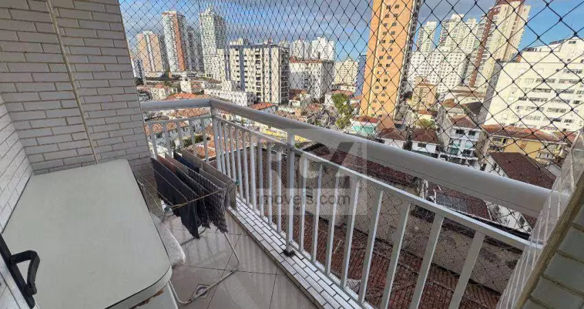 Apartamento com 1 dormitório para alugar, 48 m² por r$ 4.100,00/mês - ponta da praia - santos/sp