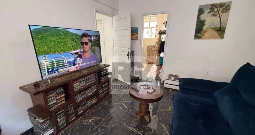 Apartamento com 1 dormitório para alugar, 50 m² por r$ 2.800,00/mês - ponta da praia - santos/sp