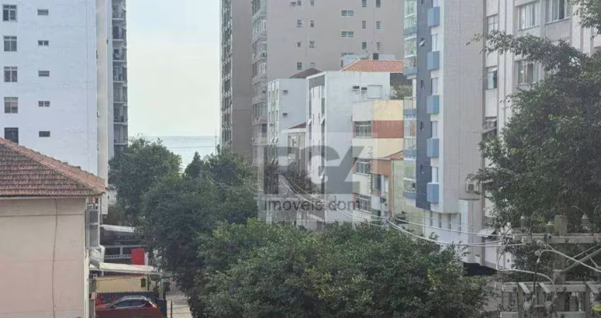 Apartamento sala living na quadra do marpara alugar, 37 m² por r$ 2.380/mês - aparecida - santos/sp