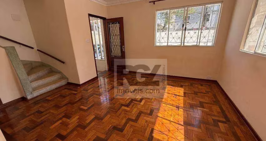 Casa com 3 dormitórios para alugar, 133 m² por r$ 7.320,00/mês - aparecida - santos/sp