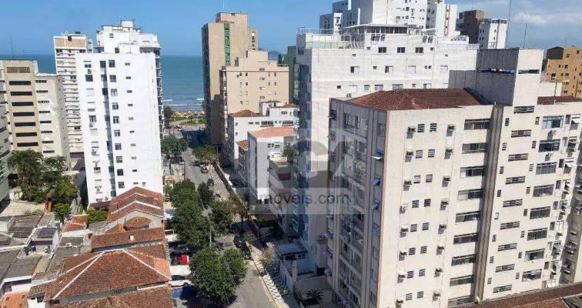 Kitnet com 1 dormitório para alugar, 37 m² por r$ 2.700,00/mês - aparecida - santos/sp