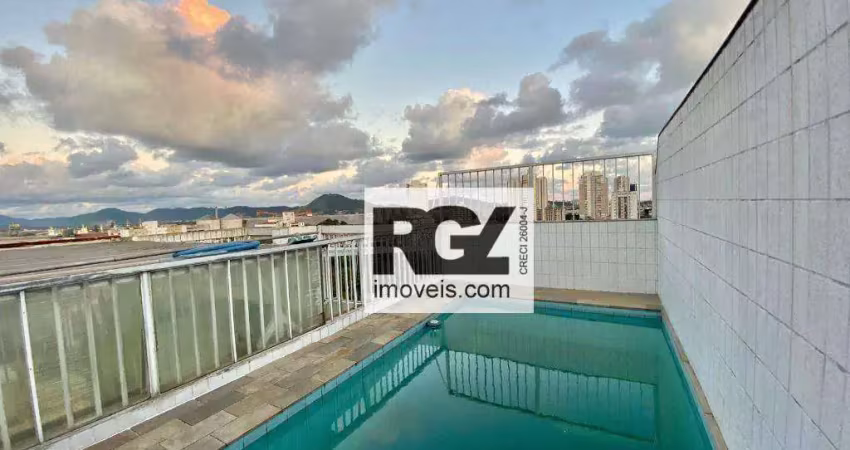 Cobertura com 4 dormitórios à venda, 305 m² por R$ 1.650.000,00 - Aparecida - Santos/SP