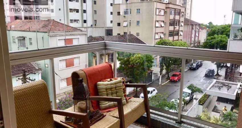 Apartamento com 3 dormitórios à venda, 209 m² por r$ 1.600.000,00 - embaré - santos/sp
