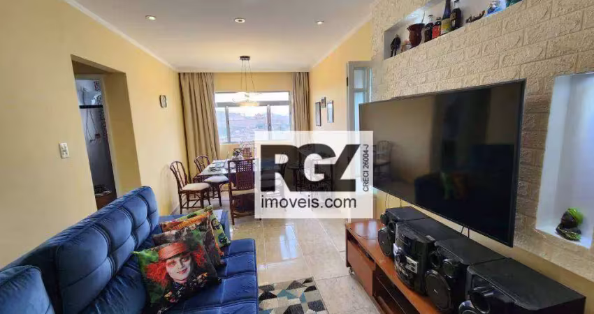 Apartamento com 2 dormitórios à venda, 70 m² por r$ 540.000,00 - ponta da praia - santos/sp